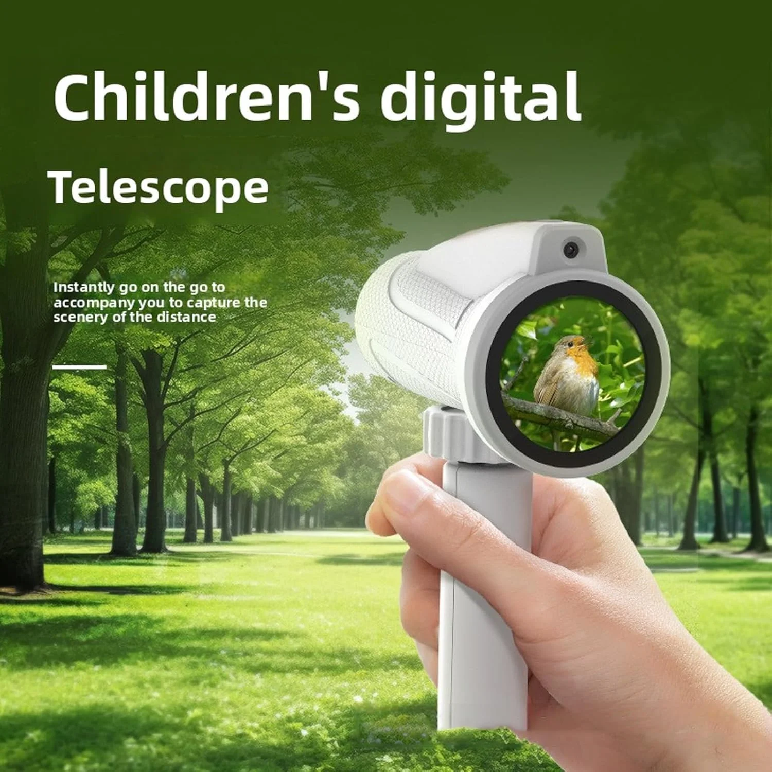 تلسکوپ تک چشمی دیجیتال Annadue، ضبط ویدئو 1080P HD با صفحه نمایش 1.5 اینچی، باتری 750mAh، شارژ Type C، مناسب برای مسافرت و کمپینگ