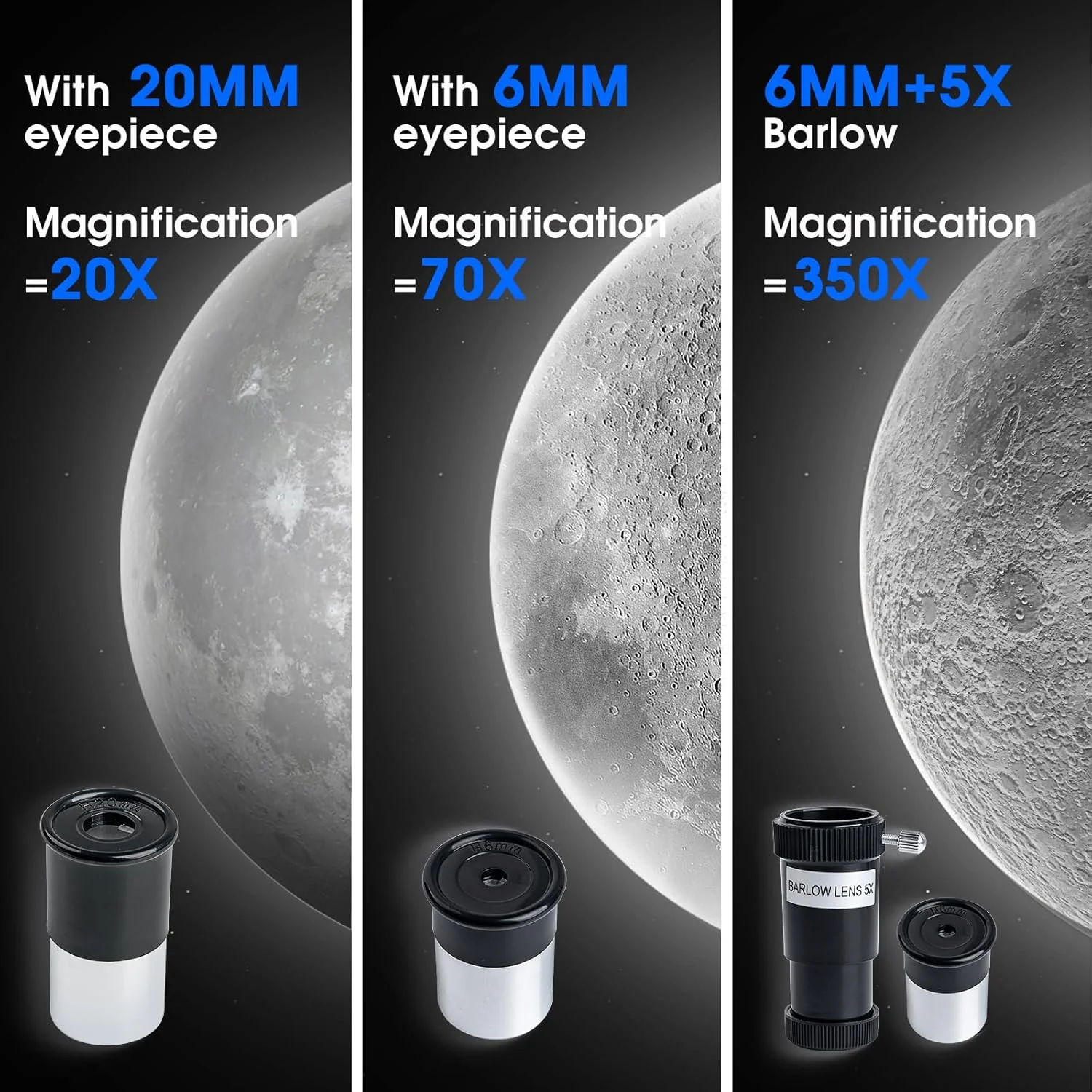 تلسکوپ 70 میلیمتری با دهانه 400 میلیمتری، تلسکوپ نجومی قابل حمل انکساری برای کودکان، بزرگسالان و مبتدیان به همراه سهپایه، آداپتور تلفن و کیف حمل، مشکی تلسکوپ 70 میلیمتری با دهانه 400 میلیمتری، تلسکوپ نجومی قابل حمل انکساری برای کودکان، بزرگسالان و مبتدیان به همراه سهپایه، آداپتور تلفن و کیف حمل، مشکی