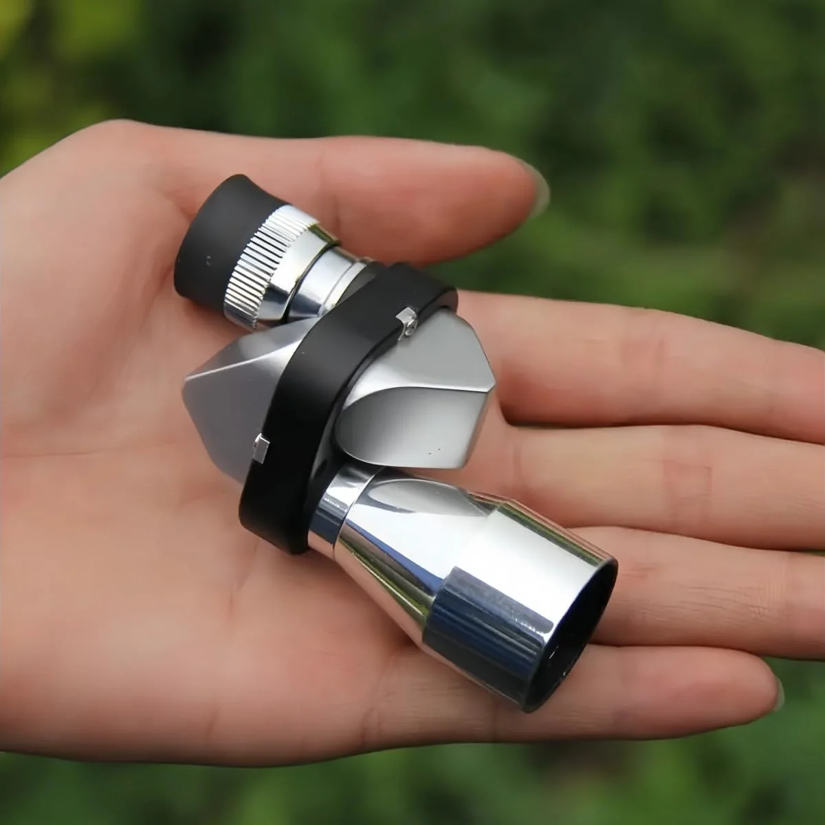 تلسکوپ مونوکولار 10x20mm - مینی کامپکت، مونوکولار قابل حمل برای بزرگسالان، قابل استفاده برای تلفن (نقره ای)