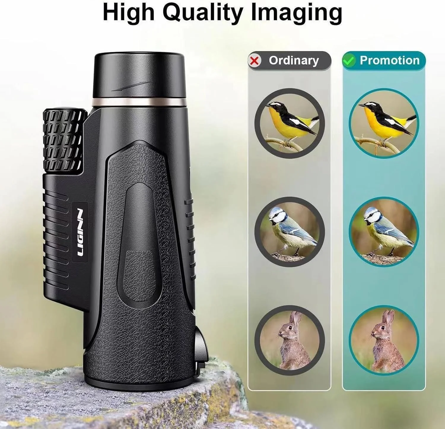 تلسکوپ تک چشمی 12X50 HD ضد آب با منشور BAK4، با رابط سه پایه، مناسب برای تماشای پرندگان، شکار، پیاده روی، کنسرت تلسکوپ تک چشمی 12X50 HD ضد آب با منشور BAK4، با رابط سه پایه، مناسب برای تماشای پرندگان، شکار، پیاده روی، کنسرت