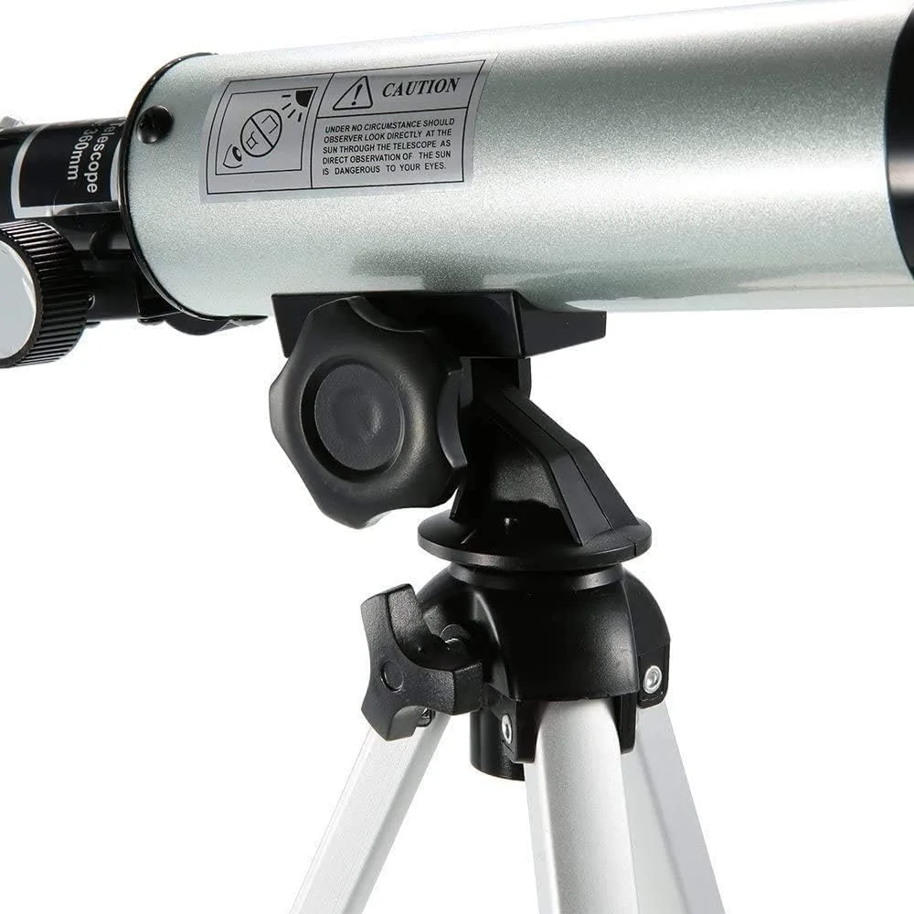 تلسکوپ شکستنی برای بزرگسالان - دهانه 50 میلی‌متری حرفه‌ای و فاصله کانونی 360 میلی‌متری، ایده‌آل برای دانش‌آموزان، کودکان، بزرگسالان و مبتدیان، هدیه ای مناسب