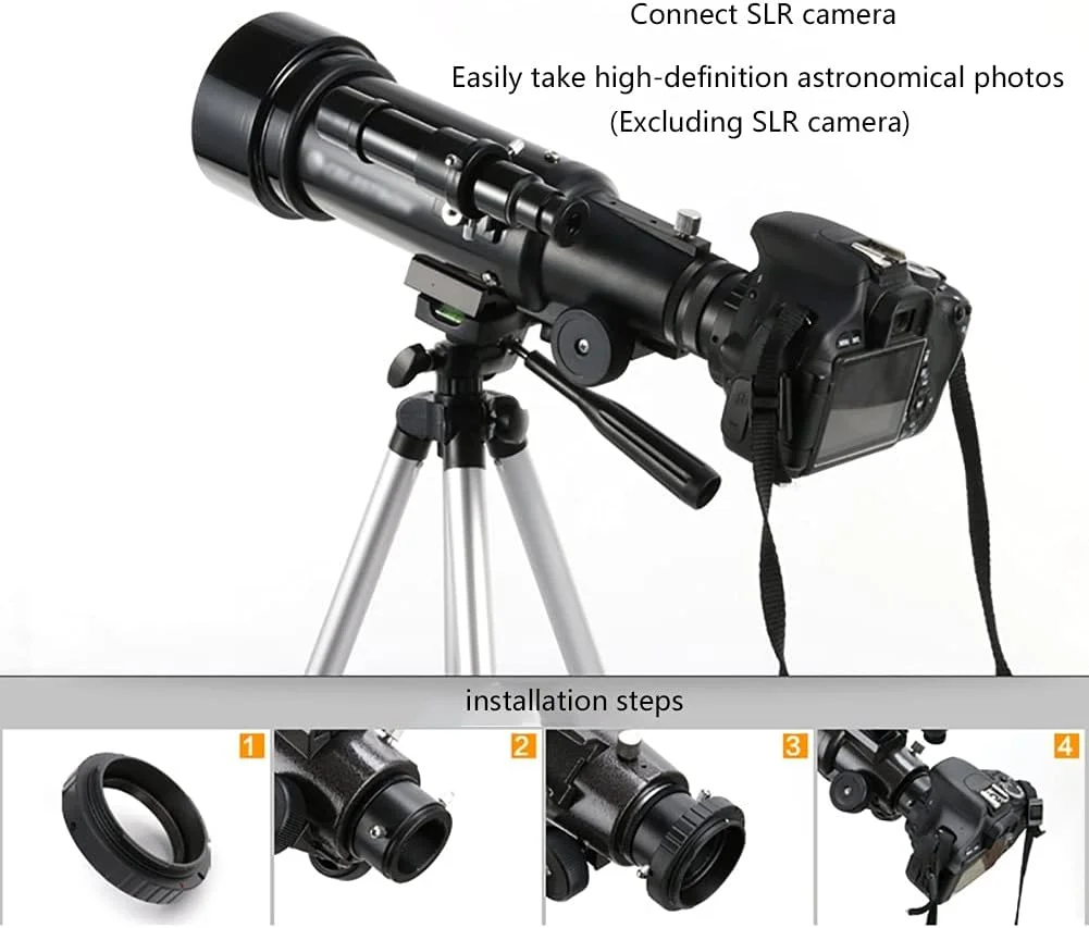 تلسکوپ دید پرندگان دهانه 70 میلی‌متر 400 میلی‌متر شامل دو چشمی، سه‌پایه، یابنده، تلسکوپ شکستنی با آداپتور تلفن