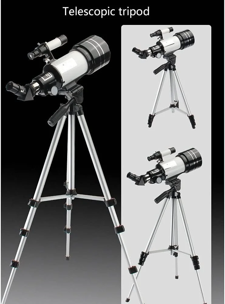 تلسکوپ پرنده نگری برای کودکان، مبتدیان و بزرگسالان، تلسکوپ شکستنی نجومی 70 میلی متری قابل حمل با کیف حمل، آداپتور تلفن و سه پایه