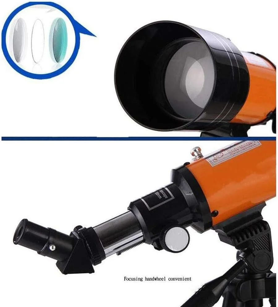 تلسکوپ حرفه ای و با کیفیت LSLYTQ، تلسکوپ قابل حمل مناسب برای فضای باز و تماشای ستارگان