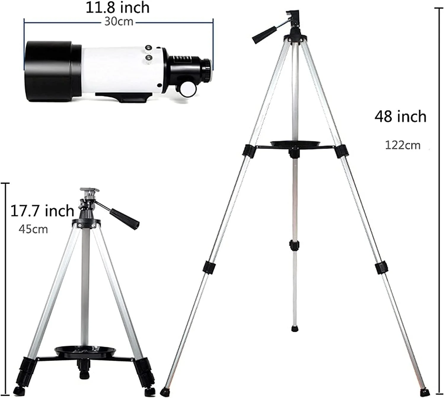 تلسکوپ های نجومی قابل حمل با دهانه 70 میلی متری و فاصله کانونی 400 میلی متری برای مشاهده ماه به همراه کیف حمل