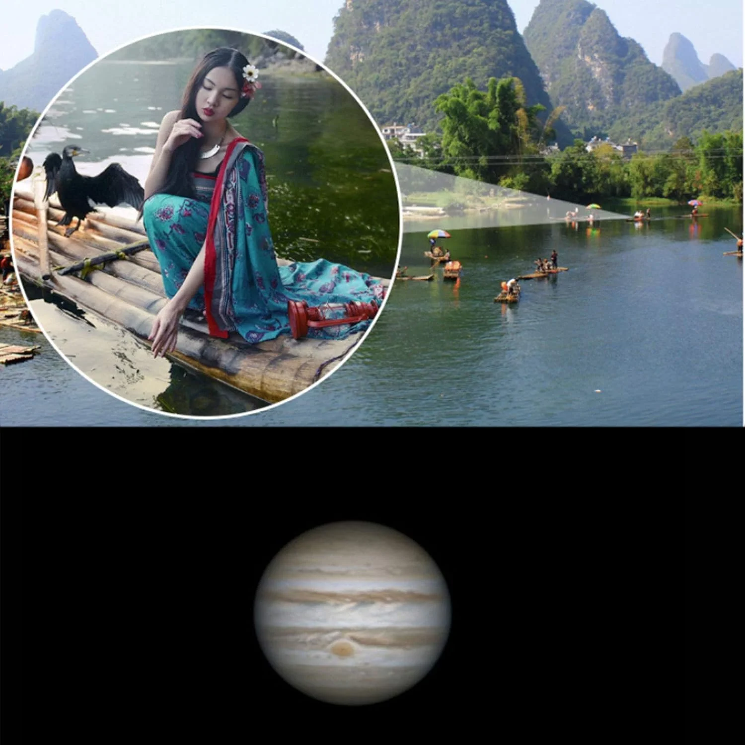 تلسکوپ های نجومی برای بزرگسالان، کودکان و مبتدیان / تلسکوپ منظره یاب 70/400 میلی متری، قابل اتصال به تلفن های همراه، پوشش چند لایه پهن باند، سه پایه تلسکوپی آلومینیومی سفید (بسته سه تایی)