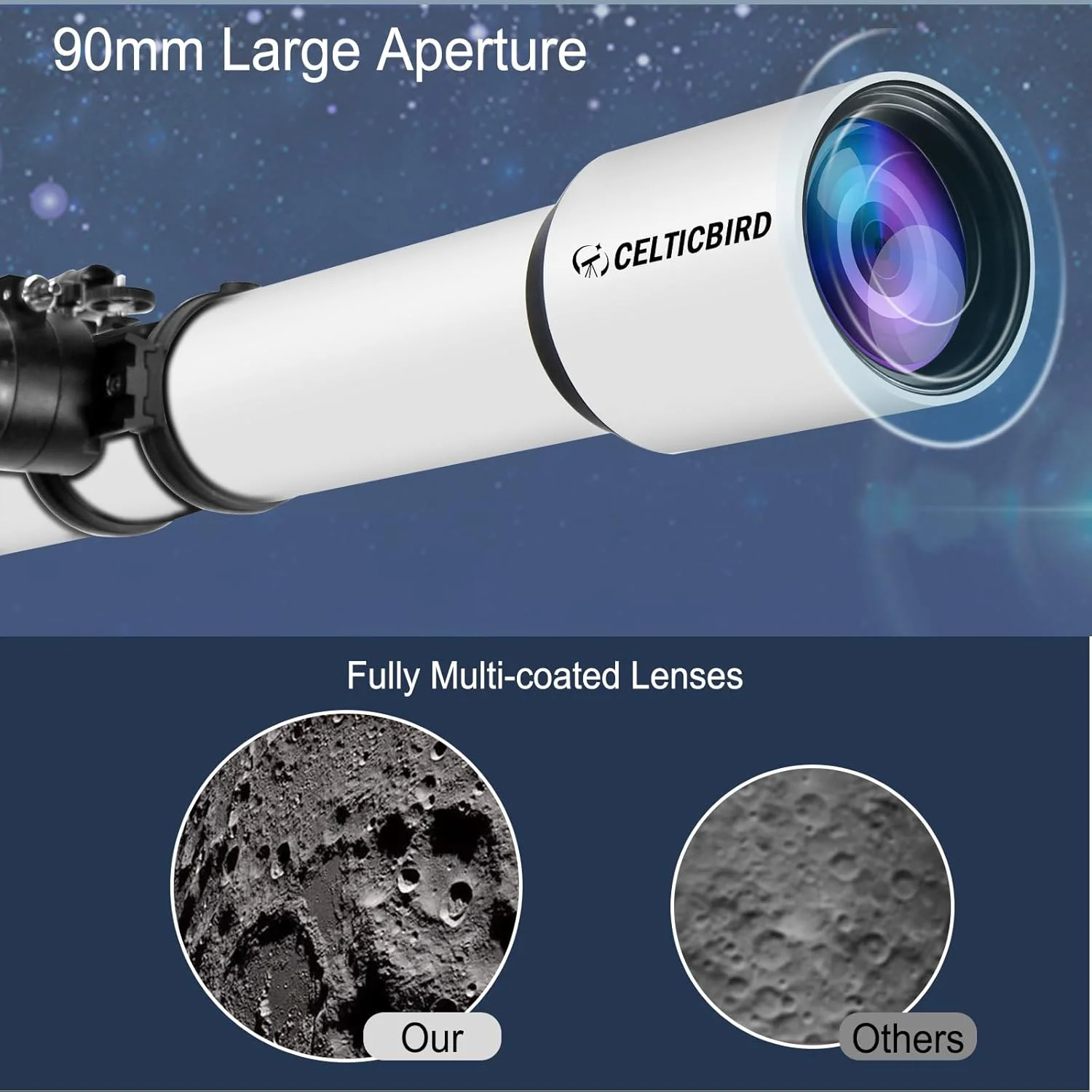 تلسکوپ با قدرت بالا برای بزرگسالان، دیافراگم 90 میلیمتری، تلسکوپهای شکستنی 700 میلیمتری برای نجوم بزرگسالان، تلسکوپیو با تنظیم دقیق، سهپایه پایه نصب AZ فوقالعاده پایدار Vertisteel، آداپتور تلفن تلسکوپ با قدرت بالا برای بزرگسالان، دیافراگم 90 میلیمتری، تلسکوپهای شکستنی 700 میلیمتری برای نجوم بزرگسالان، تلسکوپیو با تنظیم دقیق، سهپایه پایه نصب AZ فوقالعاده پایدار Vertisteel، آداپتور تلفن