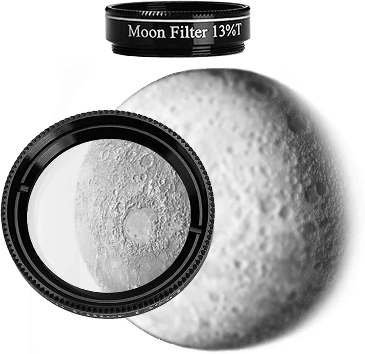 تلسکوپ برای نجوم بزرگسالان، دهانه 80 میلی‌متری، تلسکوپ شکستنی حرفه‌ای 900 میلی‌متری، با فیلتر ماه 1.25 اینچی 13% T و کیف حمل