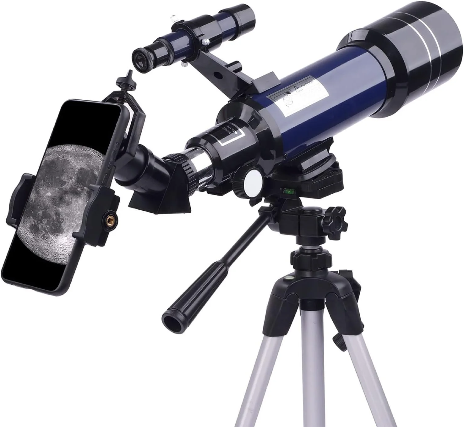 تلسکوپ LSLYTQ برای بزرگسالان، دهانه 70 میلی‌متری 400 میلی‌متری، تلسکوپ برای مبتدیان، تلسکوپ شکستنی قابل حمل با کوله پشتی/آبی/B