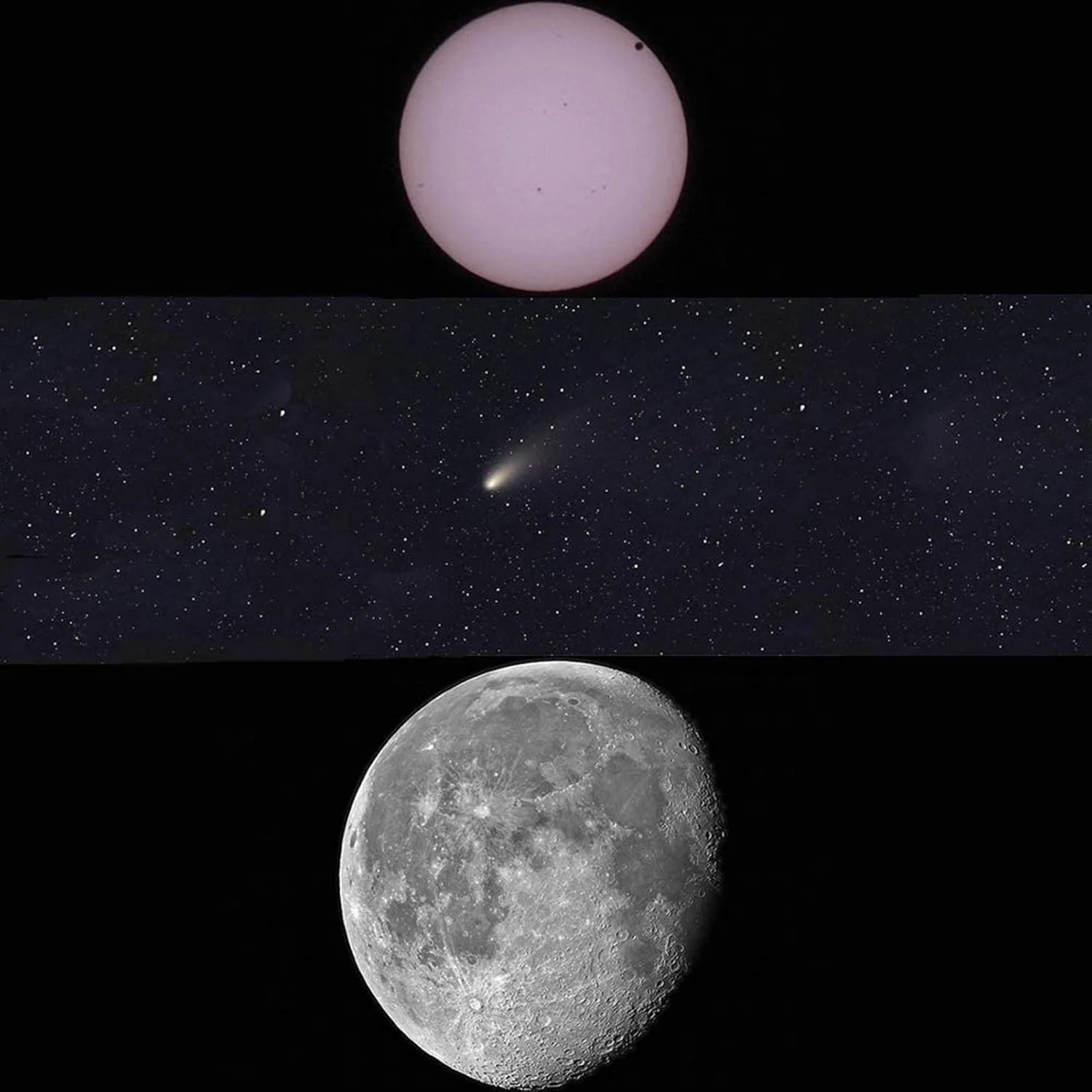 تلسکوپ LSLYTQ با دیافراگم 50 میلی‌متری و فاصله کانونی 360 میلی‌متری، تلسکوپ منکسوری شکستنی نجومی با لنز منشوری، به همراه آداپتور تلفن و سه پایه برای رصد