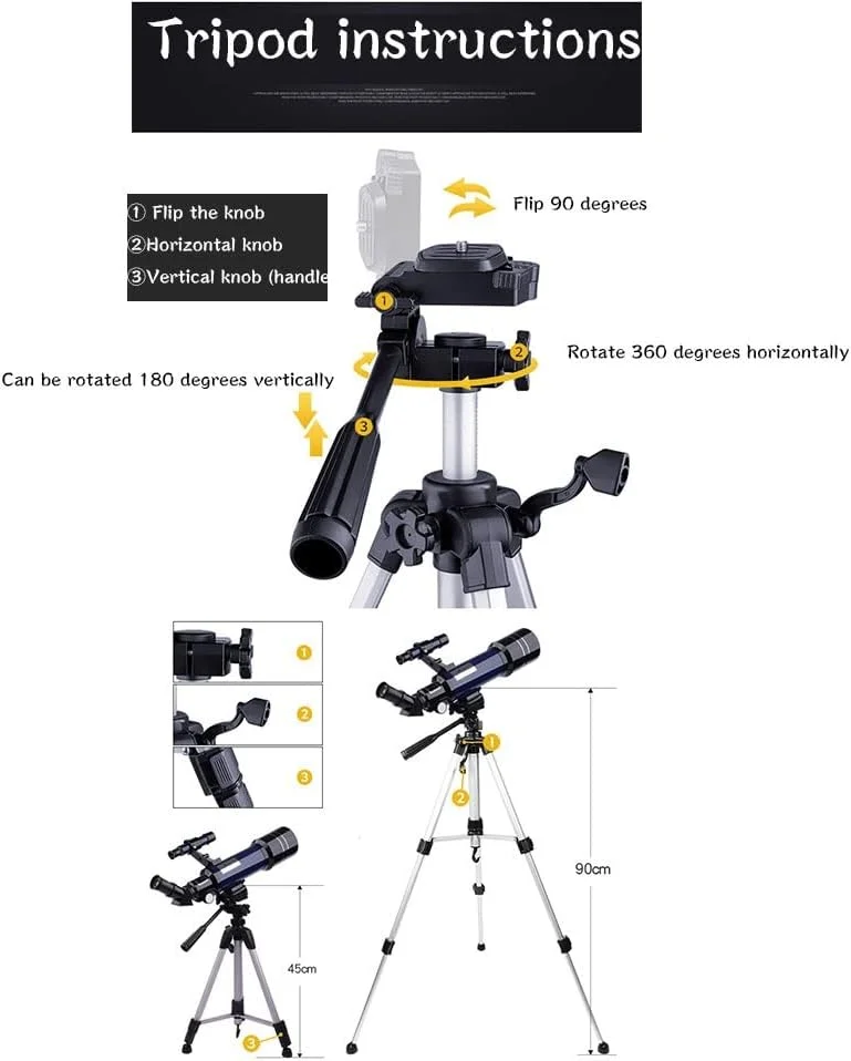 تلسکوپ LSLYTQ برای بزرگسالان، دهانه 70 میلیمتری 400 میلیمتری، تلسکوپ برای مبتدیان، تلسکوپ شکستنی قابل حمل با کوله پشتی/آبی/B تلسکوپ LSLYTQ برای بزرگسالان، دهانه 70 میلیمتری 400 میلیمتری، تلسکوپ برای مبتدیان، تلسکوپ شکستنی قابل حمل با کوله پشتی/آبی/B