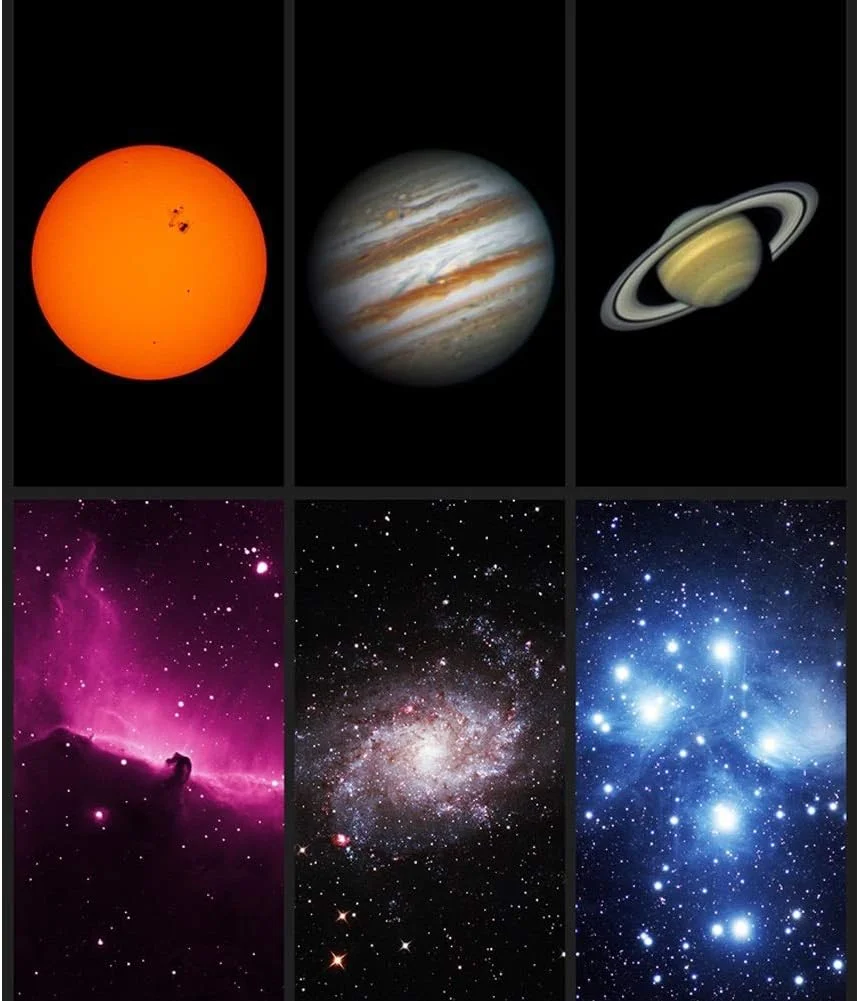 تلسکوپ LSLYTQ تلسکوپ نجومی بزرگسالان، تلسکوپ مبتدی بزرگسالان با کیفیت بالا برای فضای عمیق، با سه پایه، قابل حمل و مجهز به سه پایه، تلسکوپ