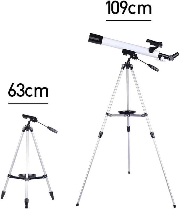 تلسکوپ LSLYTQ تلسکوپ نجومی بزرگسالان، تلسکوپ مبتدی بزرگسالان با کیفیت بالا برای فضای عمیق، با سه پایه، قابل حمل و مجهز به سه پایه، تلسکوپ