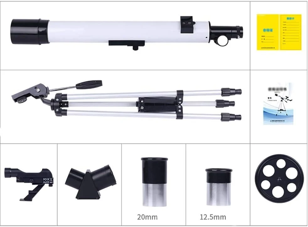 تلسکوپ LSLYTQ تلسکوپ نجومی بزرگسالان، تلسکوپ مبتدی بزرگسالان با کیفیت بالا برای فضای عمیق، با سه پایه، قابل حمل و مجهز به سه پایه، تلسکوپ