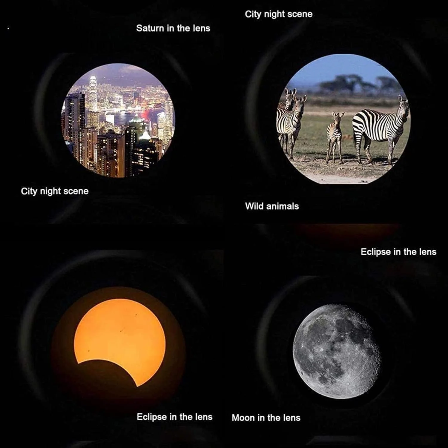 تلسکوپ HD، تلسکوپ شکستنی نجومی با سه پایه 60 میلی‌متری HD، تلسکوپ فضایی برای تماشا، مناسب برای داخل/خارج از منزل