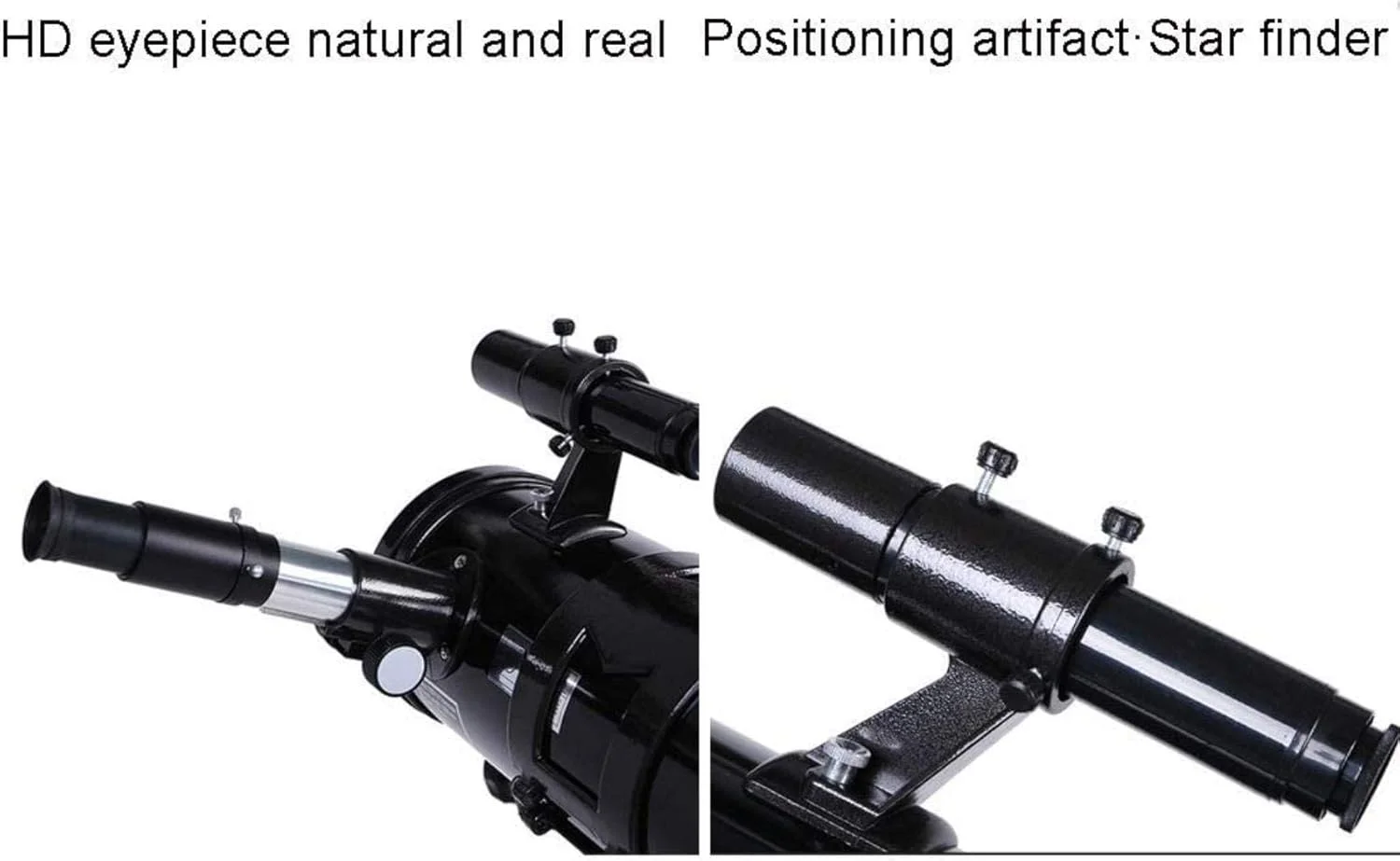 تلسکوپ شکستنی LSLYTQ، تلسکوپ مسافرتی، شکست نور با فاصله کانونی 700 میلی‌متر، تلسکوپ نجومی برای بزرگسالان و مبتدیان / بسته 3