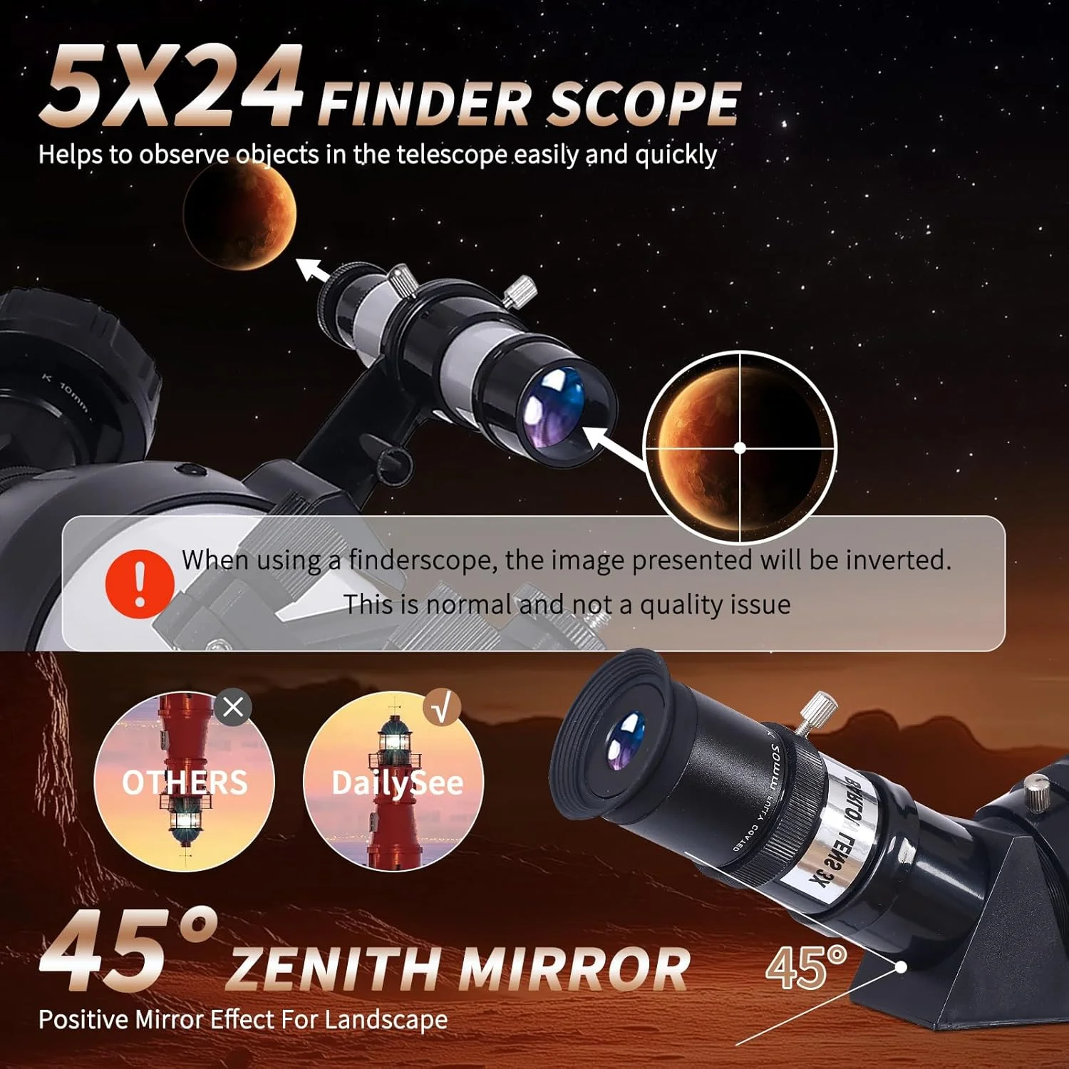 تلسکوپ، تلسکوپ با قدرت بالا برای بزرگسالان، دیافراگم 90 میلی‌متری، تلسکوپ‌های شکستنی 800 میلی‌متری برای نجوم بزرگسالان با پوشش چند لایه کامل، تلسکوپ برای مبتدیان با آداپتور تلفن، سه‌پایه و کیف حمل