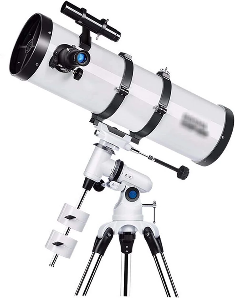 تلسکوپ بازتابی برای مبتدیان، اپتیک شیشه ای با پوشش کامل، سه پایه با ارتفاع قابل تنظیم، تلسکوپ مسافرتی جمع و جور و قابل حمل