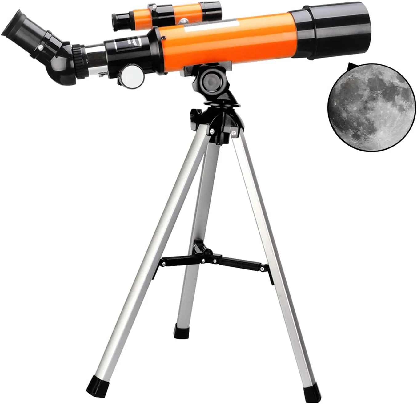 تلسکوپ شکستنی LSLYTQ برای مبتدیان، تلسکوپ، دیافراگم 50 میلی‌متری، فاصله کانونی 360 میلی‌متری، تلسکوپ نجومی، تلسکوپ مسافرتی برای تماشای ماه و تماشای پرندگان