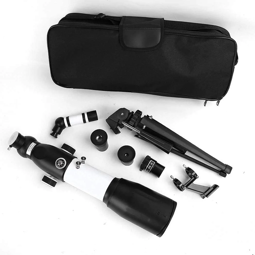 تلسکوپ شکستنی TS004، تلسکوپ مسافرتی قابل حمل و قابل تنظیم برای نجوم، 120 برابر