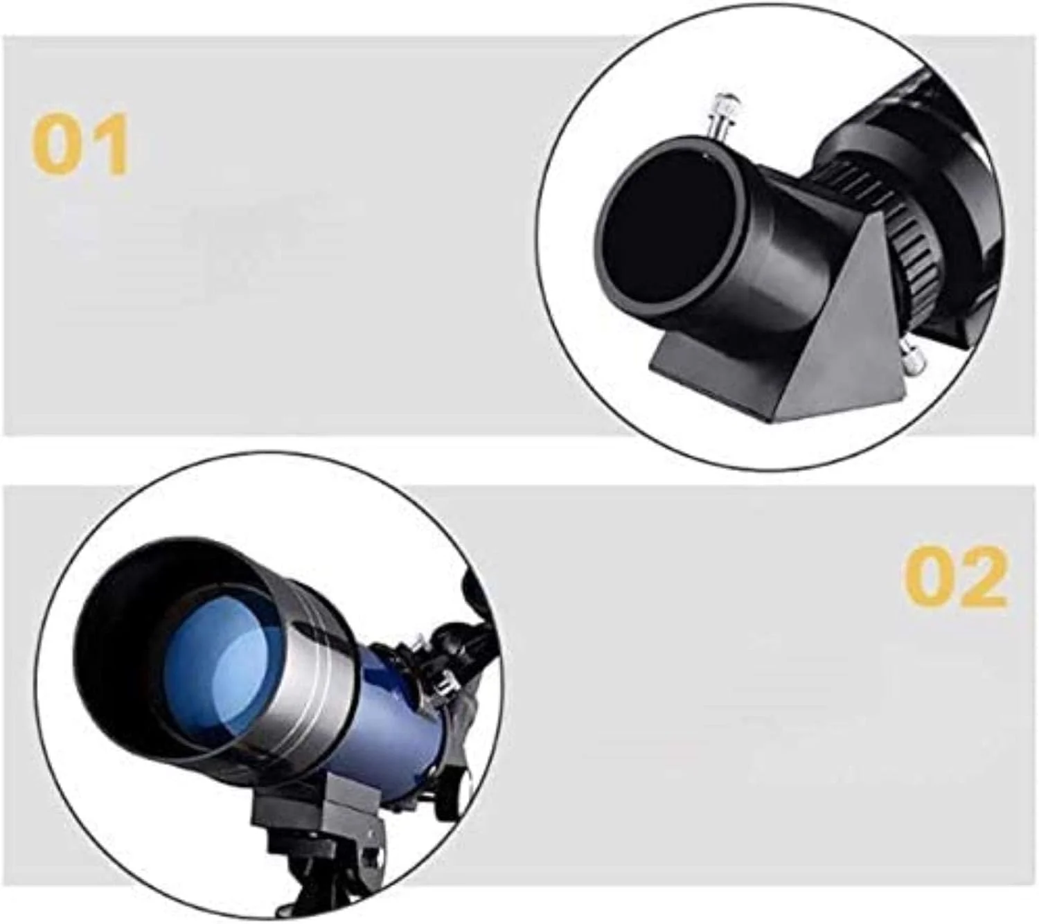 تلسکوپ حرفه ای LSLYTQ برای بزرگسالان، تلسکوپ نجومی انکساری برای تماشای ماه، تماشای پرندگان، مناسب برای استفاده در داخل و خارج از منزل
