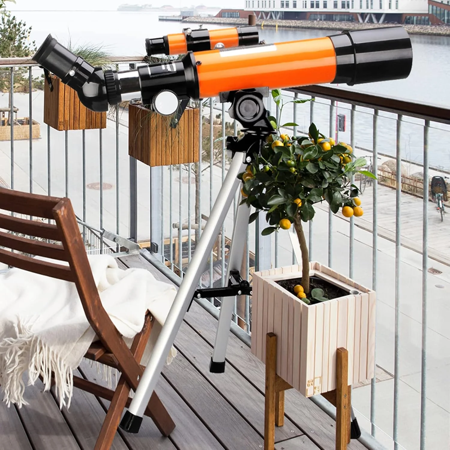 تلسکوپ شکستنی LSLYTQ برای مبتدیان، تلسکوپ، دیافراگم 50 میلی‌متری، فاصله کانونی 360 میلی‌متری، تلسکوپ نجومی، تلسکوپ مسافرتی برای تماشای ماه و تماشای پرندگان