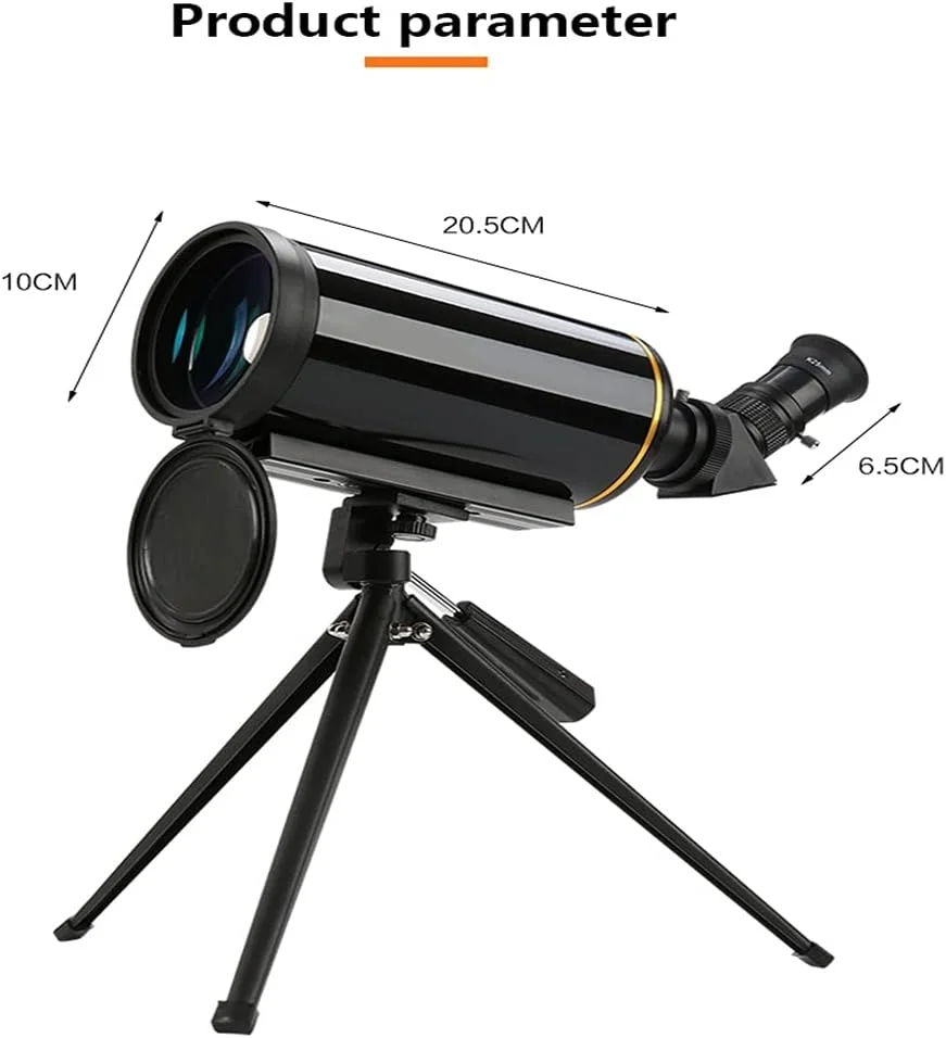 تلسکوپ حرفه ای زوم LSLYTQ با بزرگنمایی 165 برابر، تک چشمی قدرتمند به همراه سه پایه برای رصد ماه و فضای عمیق