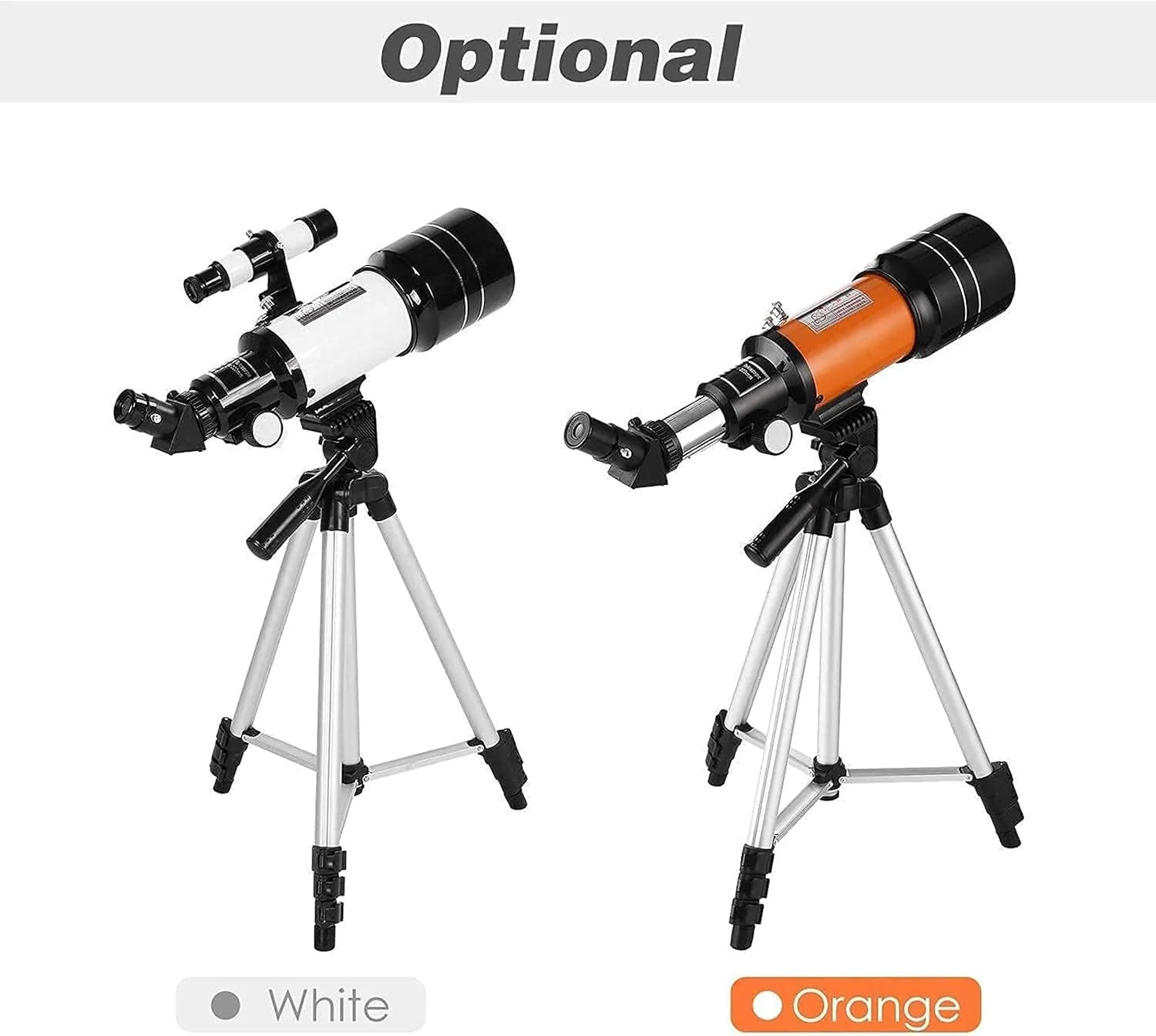 تلسکوپ تک چشمی LSLYTQ با بزرگنمایی 150X، تلسکوپ شکستنی نجومی 70 میلی‌متری با سه پایه 5×24، فیلتر ماه و لنز 3X A A