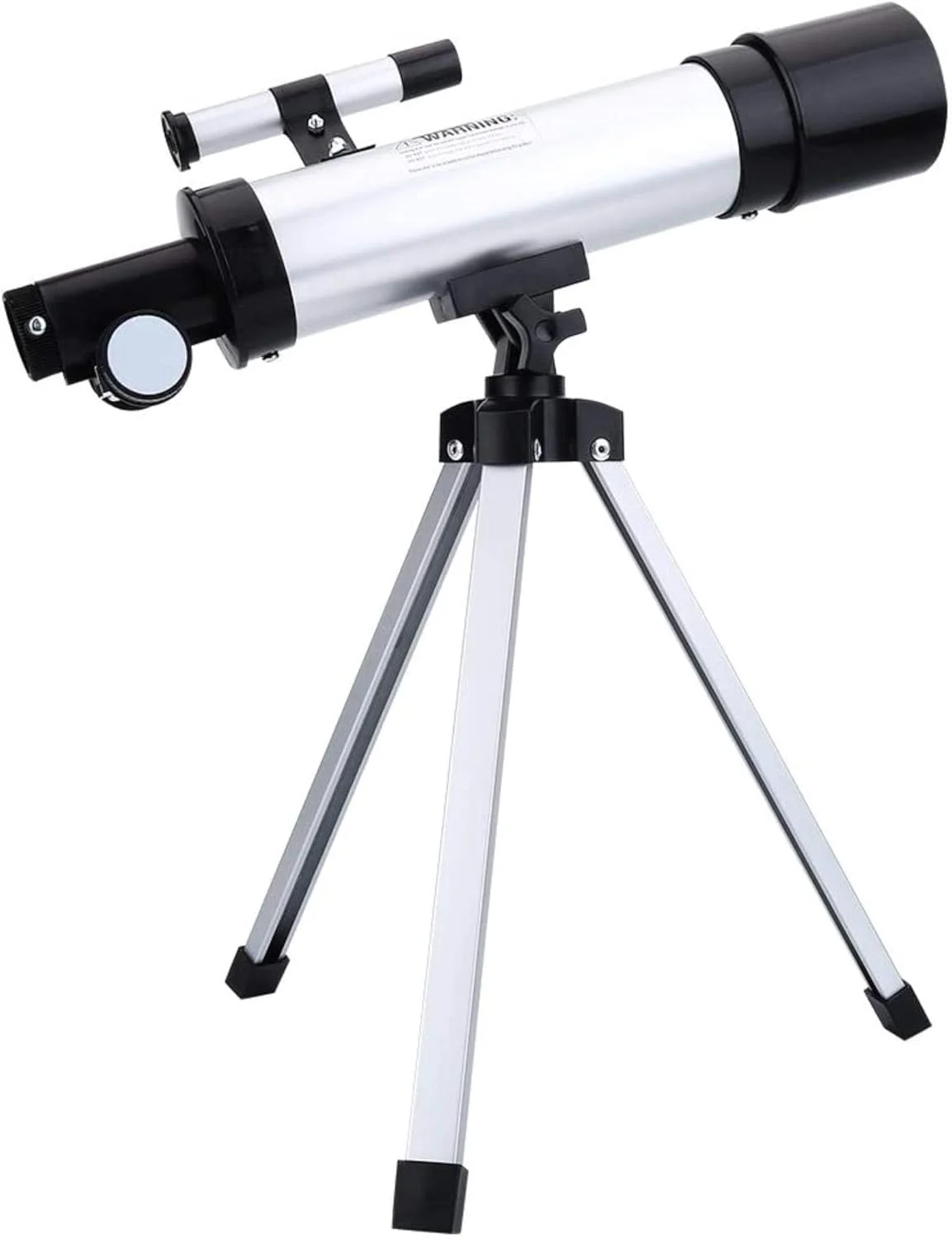 تلسکوپ LSLYTQ هدیه با وضوح بالا 90X تلسکوپ تک چشمی نجومی انکساری تلسکوپ قابل حمل با سه پایه آلومینیومی، لوازم جانبی عالی