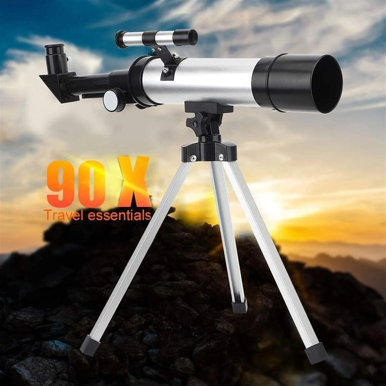 تلسکوپ مسافرتی قابل حمل Entatial، تلسکوپ تک چشمی با وضوح بالا 90X، تلسکوپ فضایی شکستنی نجومی، تجهیزات نجومی