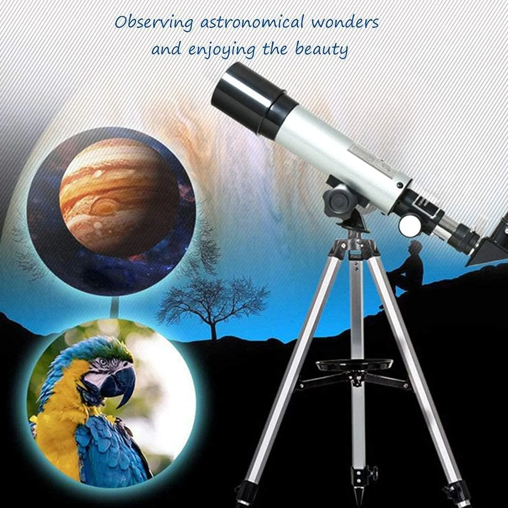 تلسکوپ مناسب برای مبتدیان و نجوم، تلسکوپ نجومی قابل حمل انکساری با سه پایه