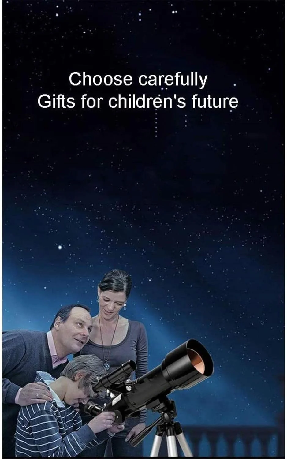 تلسکوپ نجومی کودکان، تلسکوپ سطح پایه، تلسکوپ شکستنی نجومی 70 میلی‌متری با دهانه 400 میلی‌متری