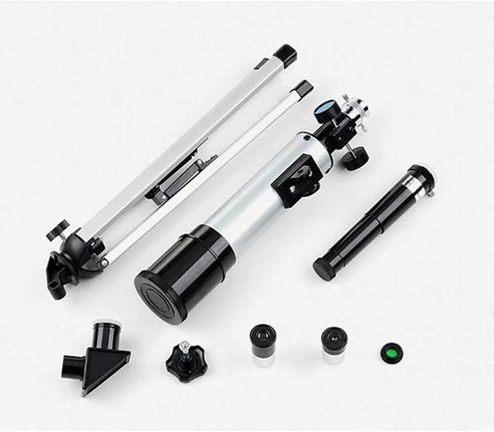 تلسکوپ LSLYTQ تلسکوپ برای بزرگسالان تلسکوپ مبتدی برای نجوم با سه پایه و پایه تلفن تلسکوپ شکست نجومی