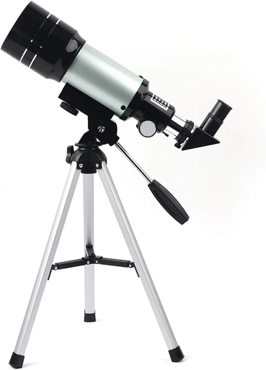 تلسکوپ LSLYTQ برای مبتدیان، تلسکوپ مسافرتی قابل حمل، تلسکوپ شکستنی نجومی با دیافراگم 70 میلی‌متری، 2 چشمی، شکستنی قابل حمل با سه پایه