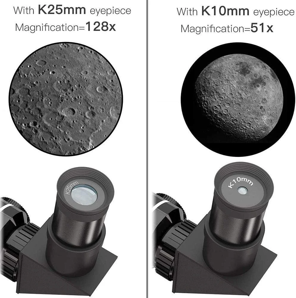 تلسکوپ HD قابل حمل LSLYTQ برای بزرگسالان و مبتدیان، تلسکوپ شکستنی 400/70 میلی‌متری با سه‌پایه قابل تنظیم و آداپتور تلفن هوشمند، AZ