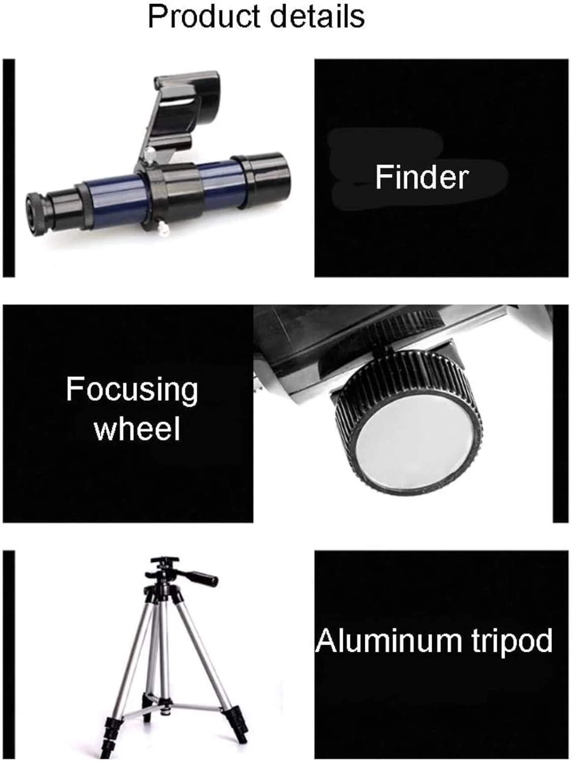 تلسکوپ برای افراد مبتدی، دهانه 70 میلیمتری، تلسکوپ شکستنی نجومی 400 میلیمتری، تلسکوپ مسافرتی با کیف حمل تلسکوپ برای افراد مبتدی، دهانه 70 میلیمتری، تلسکوپ شکستنی نجومی 400 میلیمتری، تلسکوپ مسافرتی با کیف حمل
