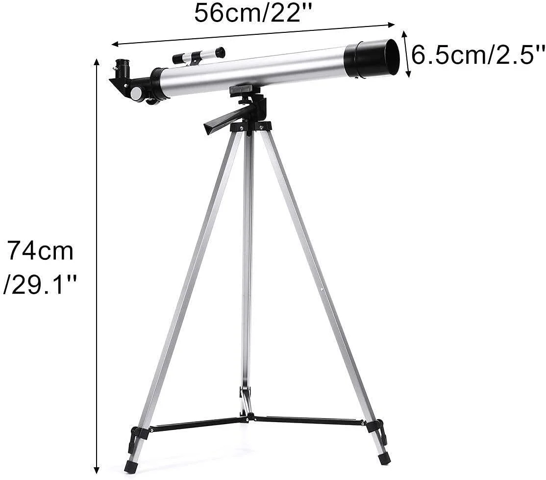 تلسکوپ LSLYTQ برای کودکان و مبتدیان، دهانه شفاف 60 میلی‌متری، فاصله کانونی 900 میلی‌متری، تلسکوپ کودکان برای کاوش در ماه، دهانه‌ها، تلسکوپ قابل حمل قمری برای مبتدیان