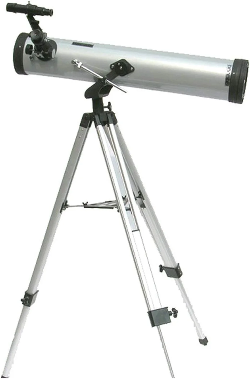 تلسکوپ مسافرتی قابل حمل LSLYTQ با یابنده، شکست نور نجومی، اپتیک شیشه ای با پوشش کامل، سه پایه با ارتفاع قابل تنظیم، برای بزرگسالان مبتدی