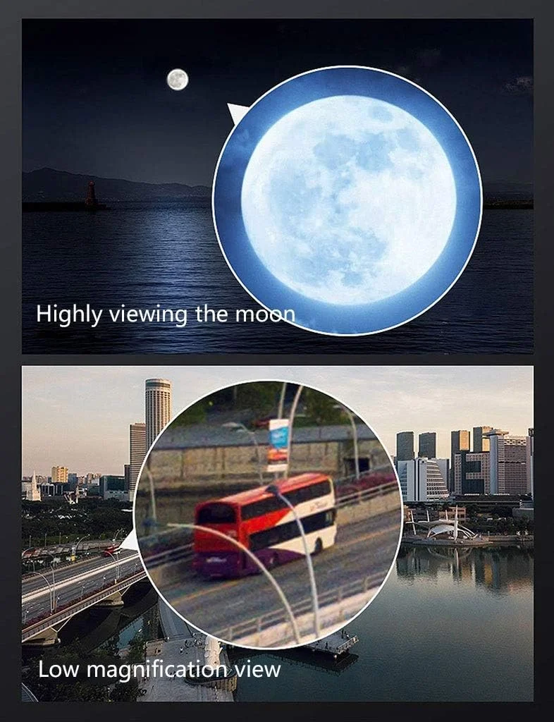 تلسکوپ شکستنی LSLYTQ مناسب افراد مبتدی، با پوشش چند لایه کامل عناصر اپتیکی و قابل حمل