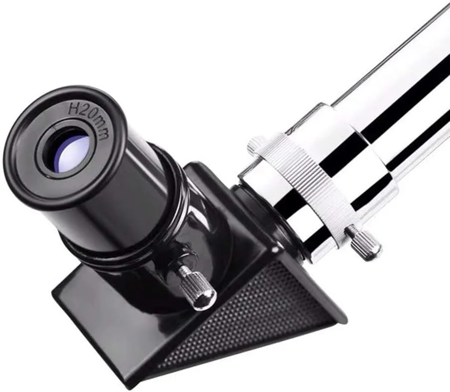 تلسکوپ LSLYTQ، تلسکوپ منکسری با پایه و یابنده، چشمی های H20mm و H6mm، مناسب برای مبتدیان نجوم