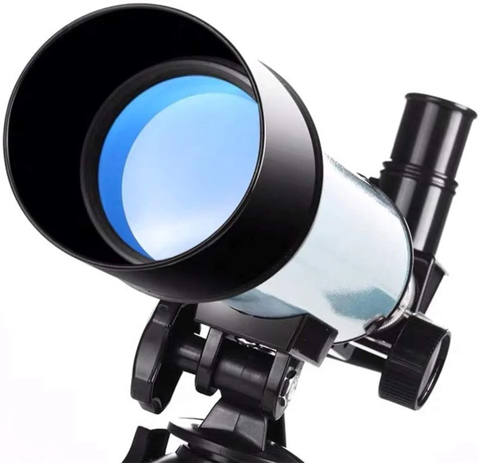 تلسکوپ LSLYTQ، تلسکوپ منکسری با پایه و یابنده، چشمی های H20mm و H6mm، مناسب برای مبتدیان نجوم