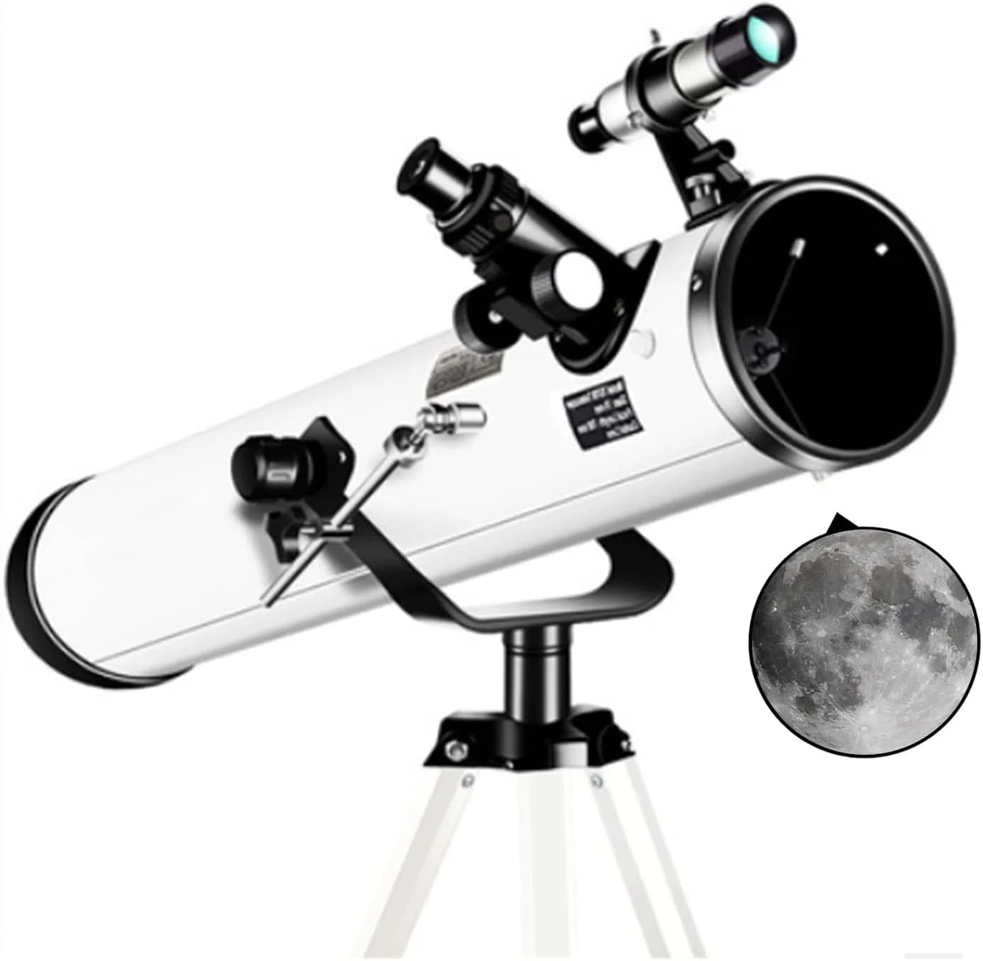 تلسکوپ نجومی حرفه ای با سه پایه و یابنده، تلسکوپ برای مشاهده ماه و سیاره، مناسب بزرگسالان، کودکان و مبتدیان نجوم