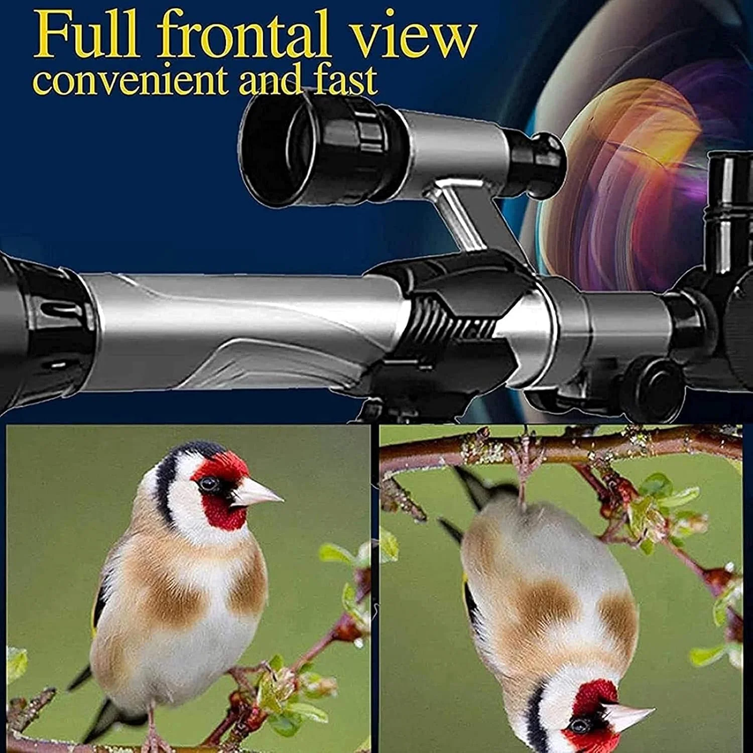 تلسکوپ نجومی برای کودکان مبتدی، تلسکوپ شکستنی نجومی با دهانه 50 میلیمتری، تک چشمی با قدرت بالا تلسکوپ نجومی برای کودکان مبتدی، تلسکوپ شکستنی نجومی با دهانه 50 میلیمتری، تک چشمی با قدرت بالا