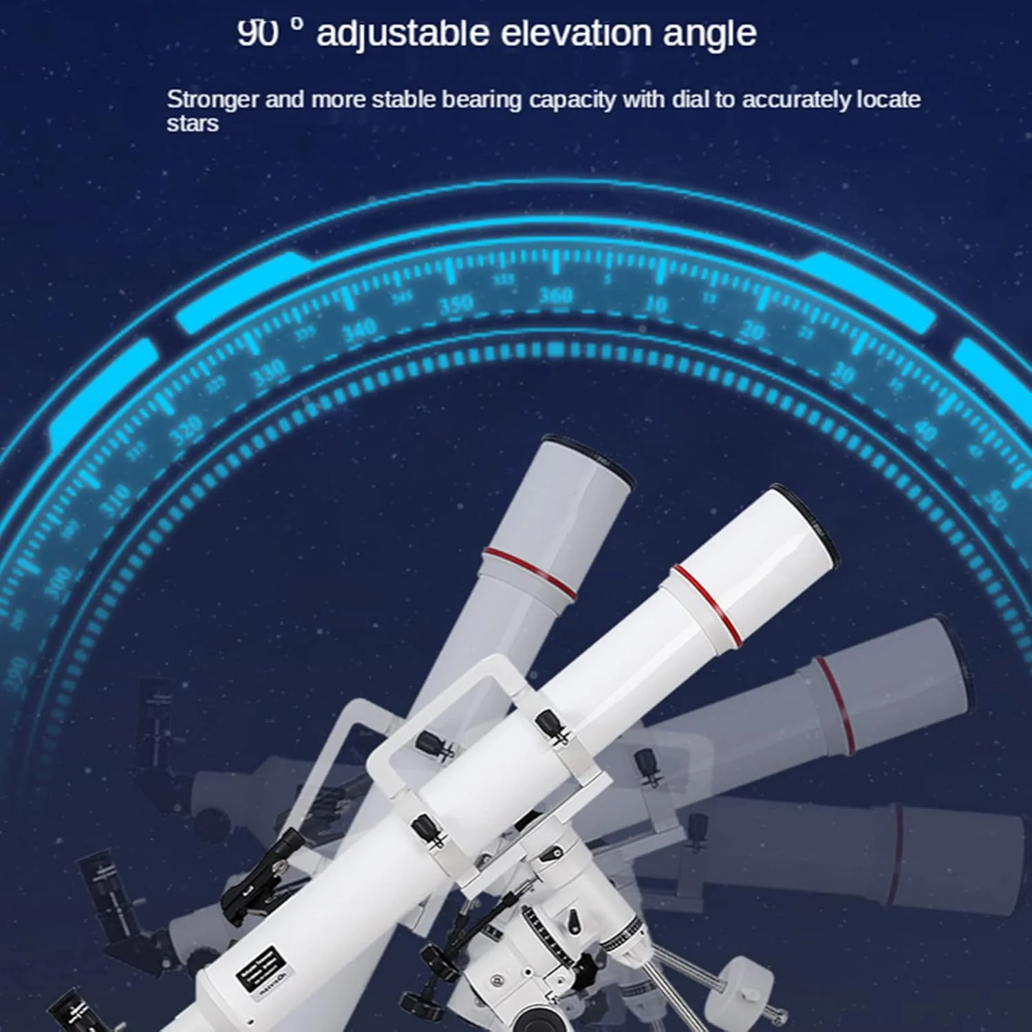 تلسکوپ LSLYTQ، تلسکوپ نجومی برای بزرگسالان، دهانه 90 میلی‌متری و فاصله کانونی 900 میلی‌متری تلسکوپ انکساری برای تماشای آسمان پرستاره، هدیه جشنواره برای افراد و مبتدیان