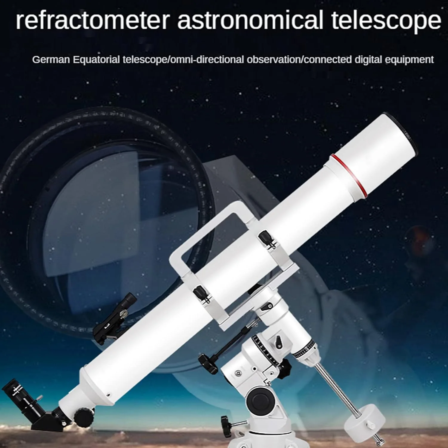 تلسکوپ LSLYTQ، تلسکوپ نجومی برای بزرگسالان، دهانه 90 میلی‌متری و فاصله کانونی 900 میلی‌متری تلسکوپ انکساری برای تماشای آسمان پرستاره، هدیه جشنواره برای افراد و مبتدیان
