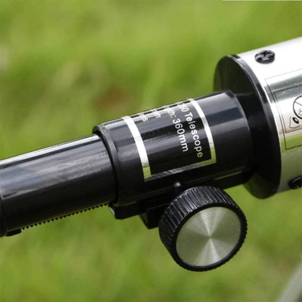 تلسکوپ نجومی مبتدی LSLYTQ با وضوح بالا، شکست نور، بزرگنمایی 90 برابر، آینه مستقیم 1.5 برابر، سه پایه قابل حمل مناسب برای سفر در فضای باز، دو برابر کردن راحتی