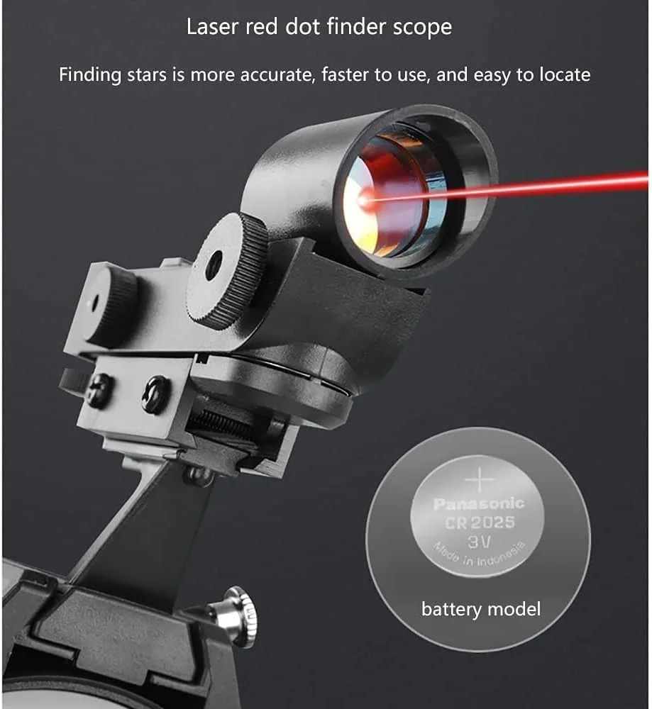 تلسکوپ مسافرتی LSLYTQ با دیافراگم 80 میلیمتری و فاصله کانونی 500 میلیمتری، تلسکوپ شکستنی قابل حمل با سه پایه قابل تنظیم، کیف حمل و آداپتور تلفن همراه، مناسب برای فضای باز تلسکوپ مسافرتی LSLYTQ با دیافراگم 80 میلیمتری و فاصله کانونی 500 میلیمتری، تلسکوپ شکستنی قابل حمل با سه پایه قابل تنظیم، کیف حمل و آداپتور تلفن همراه، مناسب برای فضای باز