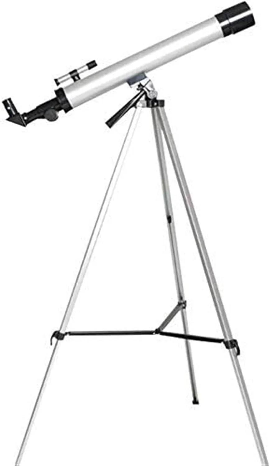 تلسکوپ مسافرتی قابل حمل + تک چشمی، تلسکوپ های شکستنی نجومی برای کودکان و مبتدیان، فاصله کانونی 600 میلی متر، آینه 90 درجه