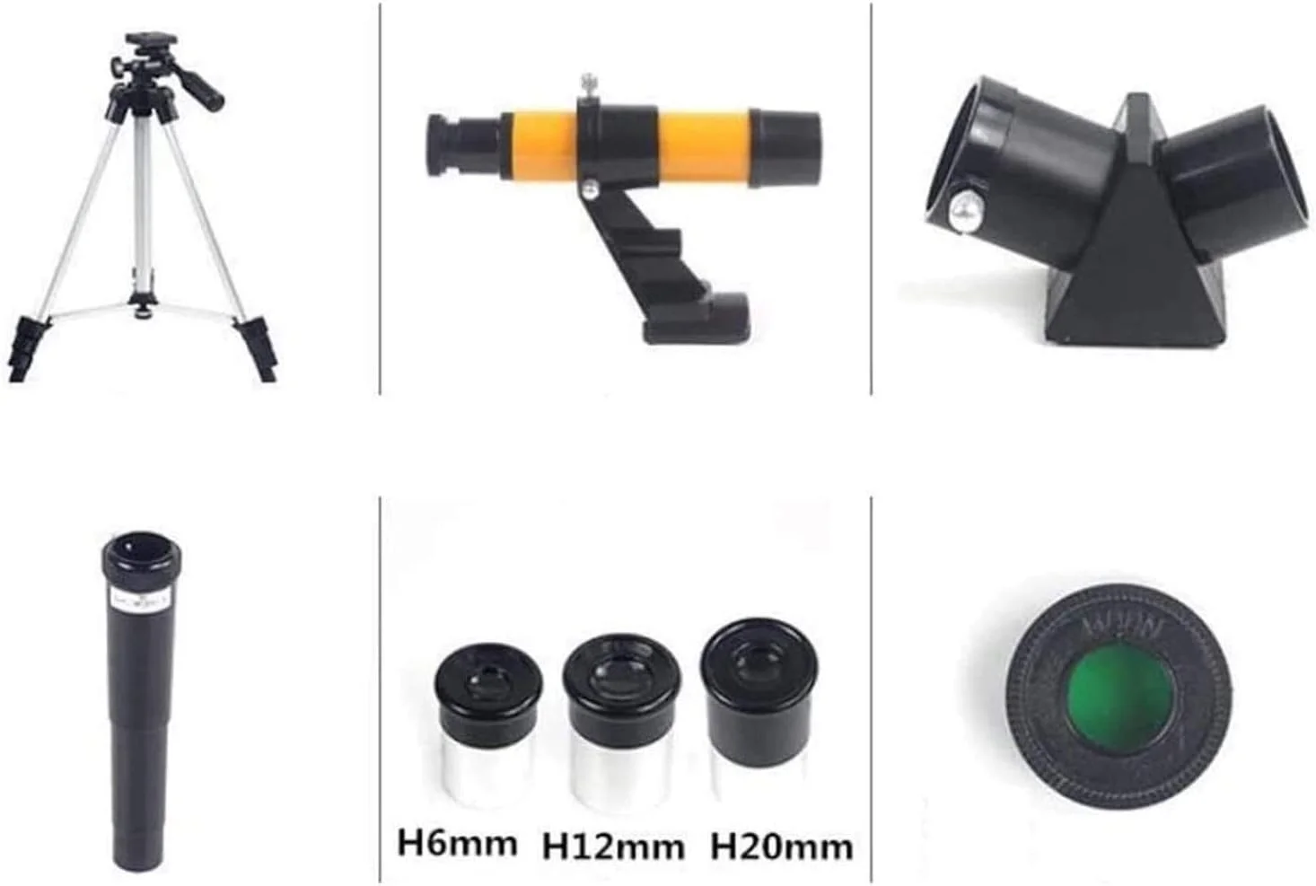 تلسکوپ LSLYTQ، تلسکوپ شکستنی قابل حمل نجومی با سه پایه و ستاره یاب، هدیه اپتیکی عالی برای مبتدیان و بزرگسالان