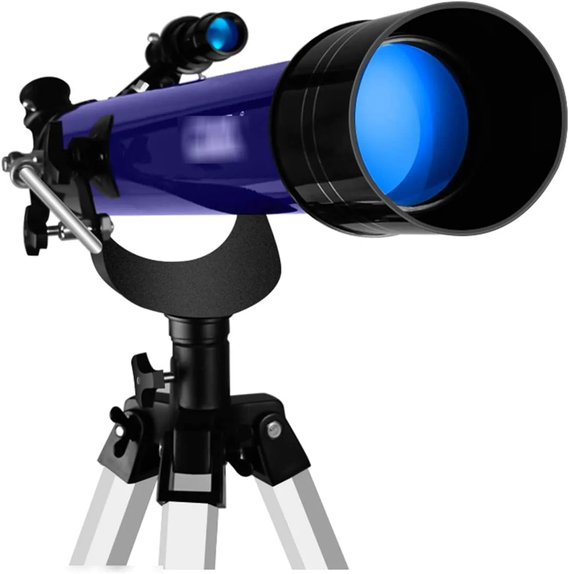 تلسکوپ شکستنی با دهانه 70 میلی‌متری برای کودکان و مبتدیان، تلسکوپ مسافرتی با کیف حمل، سه‌پایه با ارتفاع قابل تنظیم، جمع و جور و قابل حمل